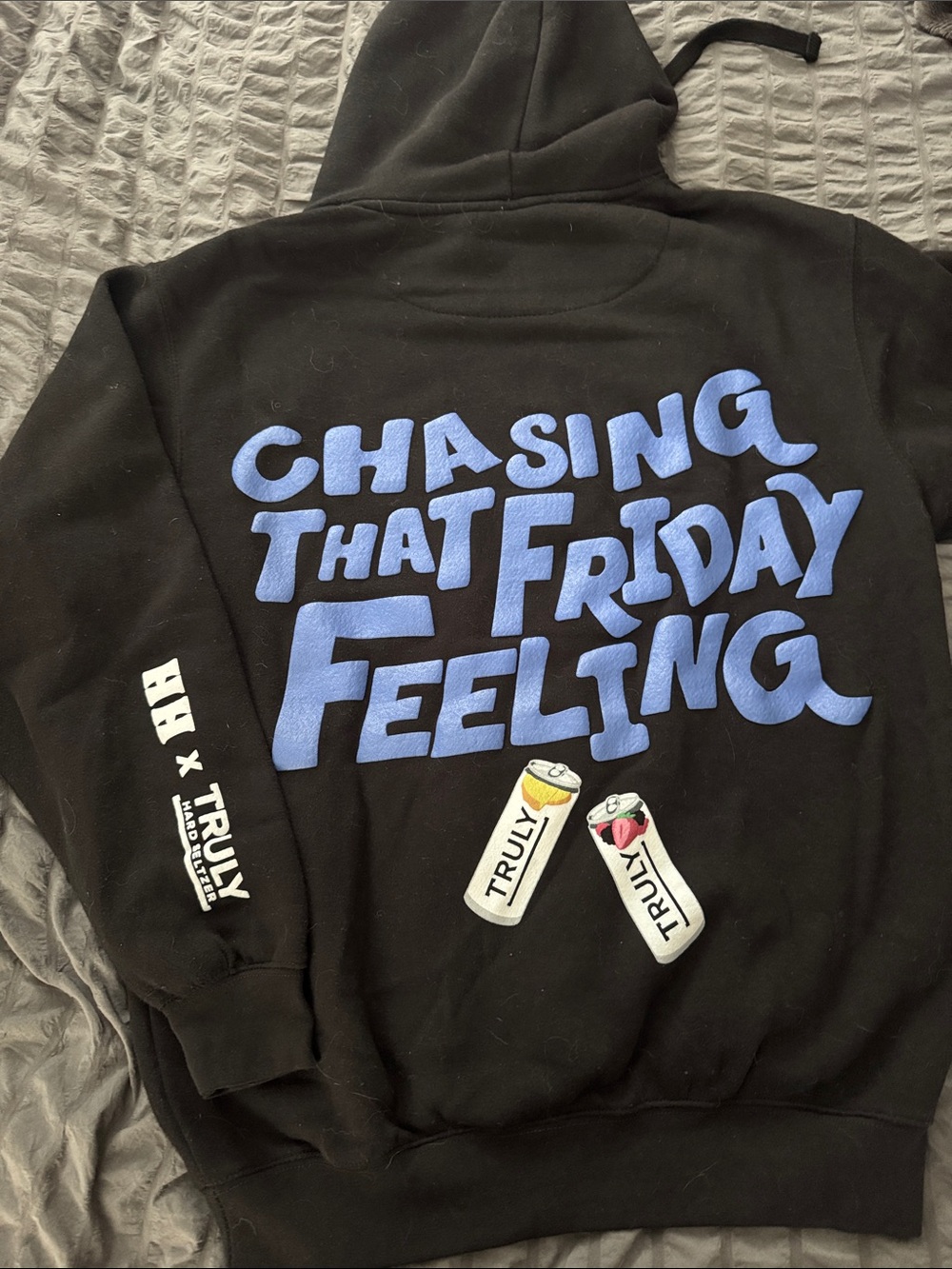 Hangover Hoodie x TRULY collab Black Hoodie